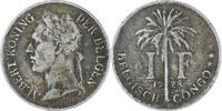 Belgian Congo Franc Coin, Copper-nickel, KM:21 -