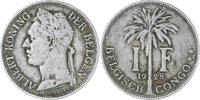 Belgian Congo Franc Coin, Copper-nickel, KM:21 -