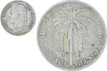 Belgian Congo Franc Coin, Copper-nickel, KM:21 -