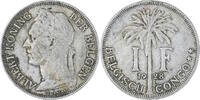 Belgian Congo Franc Coin, Copper-nickel, KM:21 -