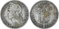 Belgian Congo Franc Coin, Copper-nickel, KM:21 -