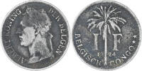 Belgian Congo Franc Coin, Copper-nickel, KM:21 -