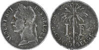 Belgian Congo Franc Coin, Copper-nickel, KM:20 -