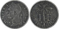 Belgian Congo Franc Coin, Copper-nickel, KM:20 -