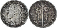 Belgian Congo Franc Coin, Copper-nickel, KM:21 -