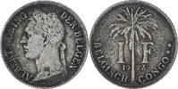 Belgian Congo Franc Coin, Copper-nickel, KM:21 -