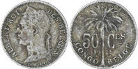 Belgian Congo 50 Centimes Coin, Copper-nickel, KM:22 -