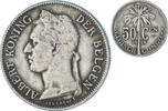 Belgian Congo 50 Centimes Coin, Copper-nickel, KM:23 -