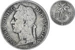 Belgian Congo 50 Centimes Coin, Copper-nickel, KM:23 -