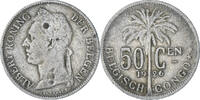 Belgian Congo 50 Centimes Coin, Copper-nickel, KM:23 -