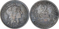 France 2 Centimes Coin, Dupuis, Paris, Bronze, KM:841 -