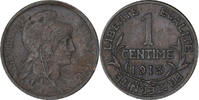 France Centime Coin, Dupuis, Paris, Bronze, KM:840 -
