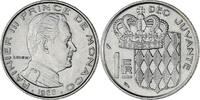 Monaco Franc Coin, Rainier III, Nickel, KM:140, Gadoury:MC 150 -