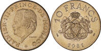 Monaco 10 Francs Coin, Rainier III, Copper-Nickel-Aluminum -