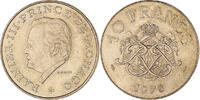Monaco 10 Francs Coin, Rainier III, Copper-Nickel-Aluminum -