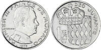 Monaco Franc Coin, Rainier III, Nickel, KM:140, Gadoury:MC -