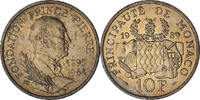 Monaco 10 Francs Rainier III, Nickel-Aluminum-Bronze, KM:162 -
