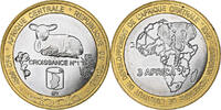 Chad 4500 CFA Francs-3 Africa Bi-Metallic -