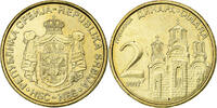 Serbia 2 Dinara Nickel-brass, KM:46 -