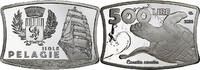 500 Lire 2023 Italien Fantasy, Pelagie, Silver Plated Copper, UNZ UNZ