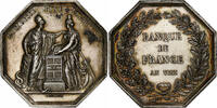 Médaille BR '150 Ans Banque De France - La Sagesse Fixe La Fortune' Par DUMAREST - Bronze, 1950, Avec Boîte