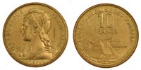 French Somaliland 10 Francs Coin, Paris, Aluminum-Bronze -