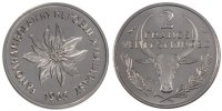 Madagascar 2 Francs Coin, Paris, Stainless Steel, KM:E7 -