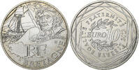France 10 Euro Bretagne, Paris, Silver, KM:1866 -