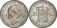 Netherlands 2-1/2 Gulden Wilhelmina I, Silver, KM:165 -