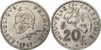 New Caledonia 20 Francs Paris, Nickel, KM:6 -