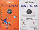 Gibraltar 50 Pence Coin, The Boy in the Dress, Pobjoy Mint, Colorized -