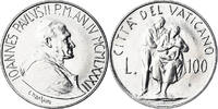 VATICAN CITY 100 Lire Coin, John Paul II, FDC, Stainless -