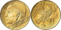 VATICAN CITY 20 Lire Coin, John Paul II, Roma, FDC -