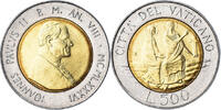 VATICAN CITY 500 Lire Coin, John Paul II, FDC, Bi-Metallic -