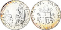 VATICAN CITY 1000 Lire Coin, John Paul II, FDC, Silver -