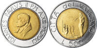 VATICAN CITY 500 Lire Coin, John Paul II, FDC, Bi-Metallic -