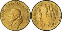 VATICAN CITY 200 Lire Coin, John Paul II, FDC -