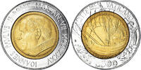 VATICAN CITY 500 Lire Coin, John Paul II, FDC, Bi-Metallic -