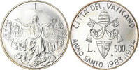 VATICAN CITY 500 Lire Coin, John Paul II, Roma, FDC, Silver -