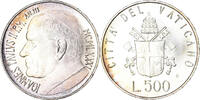 VATICAN CITY 500 Lire Coin, John Paul II, Roma, FDC, Silver -