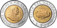 VATICAN CITY 500 Lire Coin, John Paul II, FDC, Bi-Metallic -