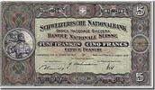 Switzerland 5 Franken Banknote, 1946-08-31 -