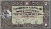Switzerland 5 Franken Banknote, 1946-08-31 -