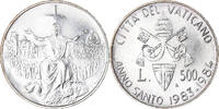 Vatican 500 Lire Coin, FDC, Silver -