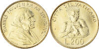 VATICAN CITY 200 Lire Coin, John Paul II, Aluminum-Bronze -
