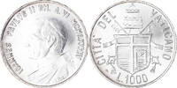 VATICAN CITY 1000 Lire Coin, John Paul II, Roma, Silver -