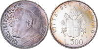 VATICAN CITY 500 Lire Coin, John Paul II, Roma, Silver, KM:160 -