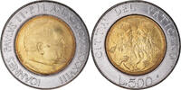 VATICAN CITY 500 Lire Coin, John Paul II, Roma, FDC -