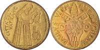VATICAN CITY 20 Lire Coin, Paul VI, Aluminum-Bronze, KM:128 -
