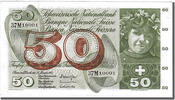Switzerland 50 Franken Banknote, 1972-01-24 -